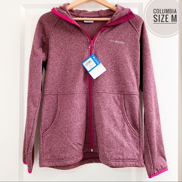 Columbia Tops - NEW Columbia Fleece Full Zip Hoodie Size Medium
